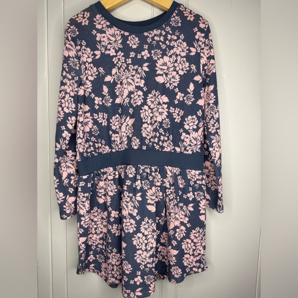 Floral Kids Dress in Pink and Blue - Picture 1 of 6
